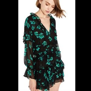 Misa Lolita Printed Mini Dress with Tassels Size S